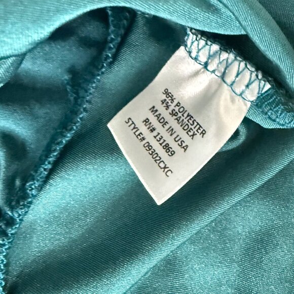 Revolutionary Teal Deep-V Long Sleeve Top, M - Picture 5 of 7